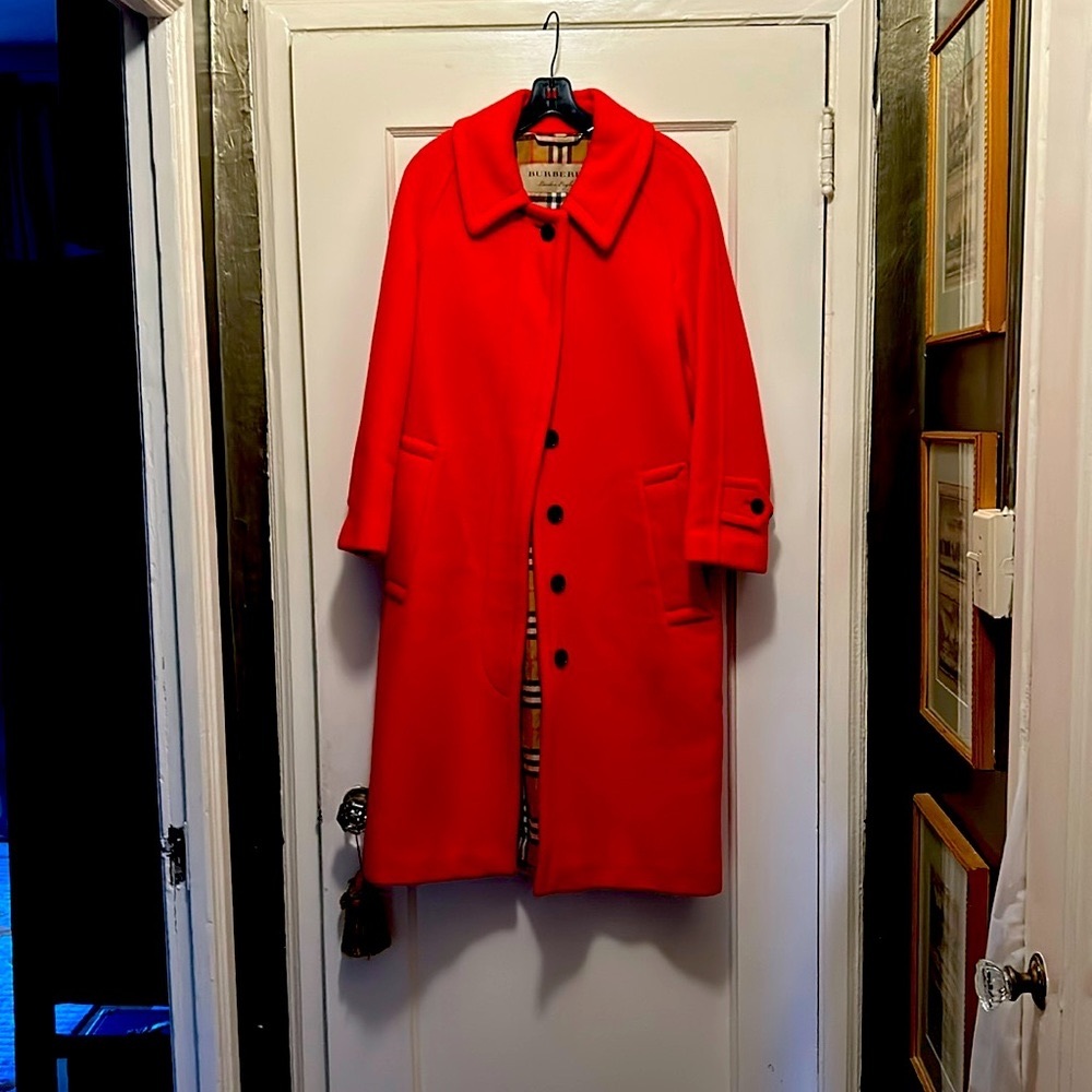 Burberry long coat worn once
